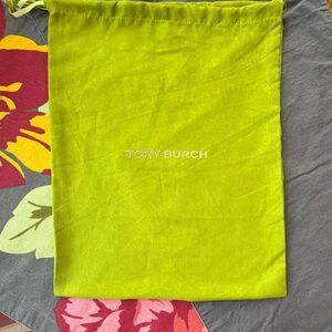Tory Burch Green Duster Drawstring Bag Lime Green